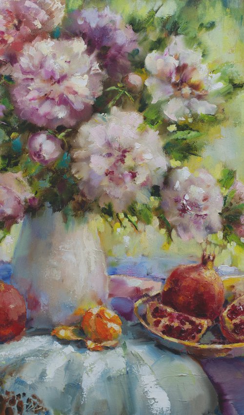 Peonies. Symbol of well-being by Olha Laptieva