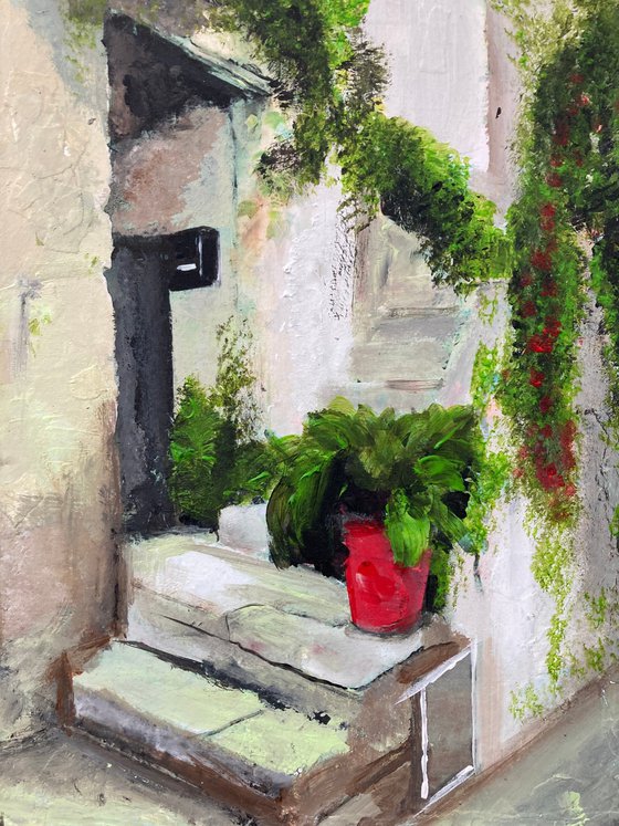 Steps to a Summer House, Italy