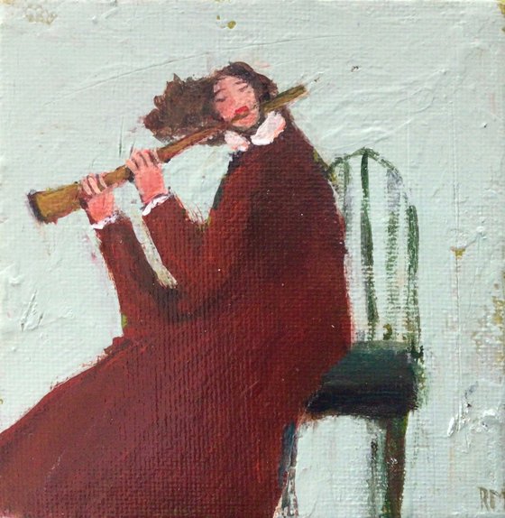 LADY WITH FLUT