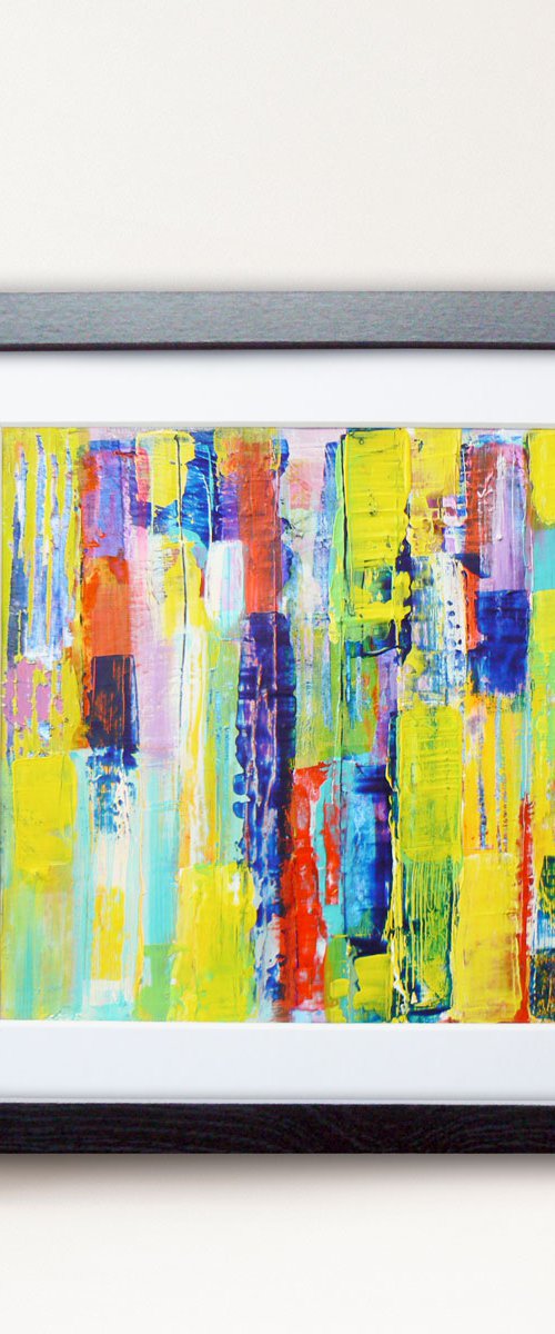 Framed abstract #9 by Carolynne Coulson