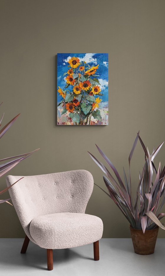 Blooming Sunflowers