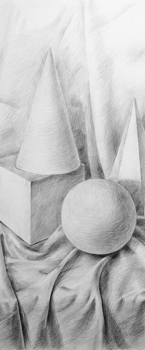 Geometry. Original pencil drawing. by Yury Klyan