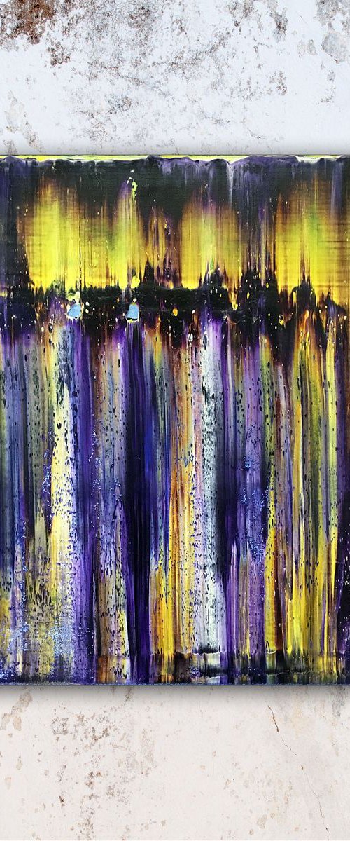 "City Lights" - FREE USA SHIPPING - Original PMS Abstract Oil Painting On Canvas - 16" x 20" by Preston M. Smith (PMS)