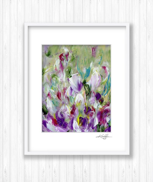 Tranquility Blooms 8 - Flower Painting by Kathy Morton Stanion by Kathy Morton Stanion
