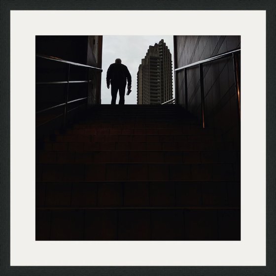A Stairway, 21x21 Inches, C-Type, Framed
