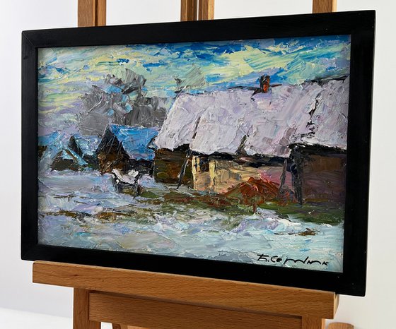Winter Village Under the Snow