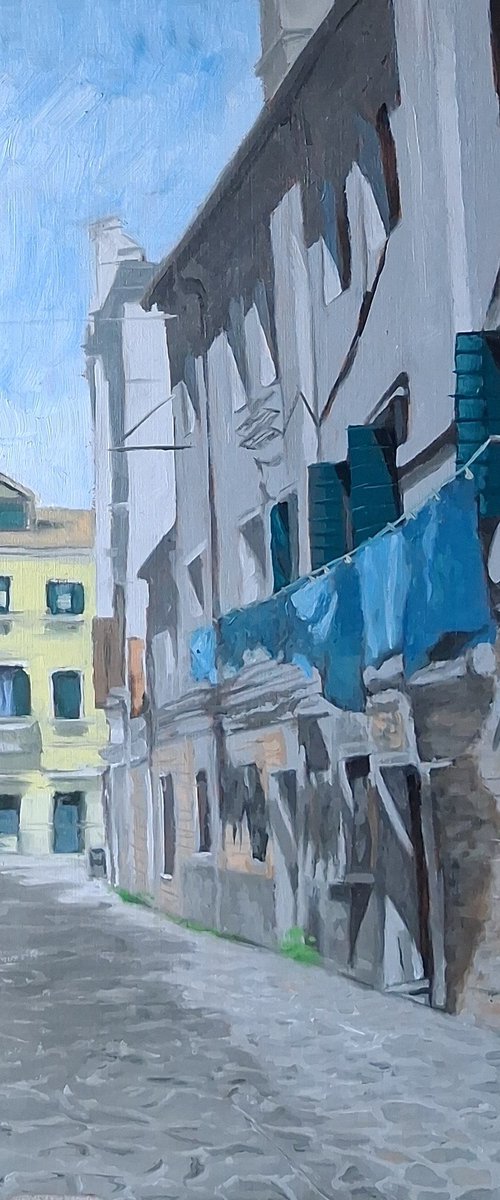 Washing Day (Venice Streets) by Steffan Johnson