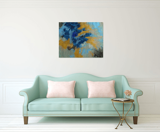 Infinity. Blue and Gold