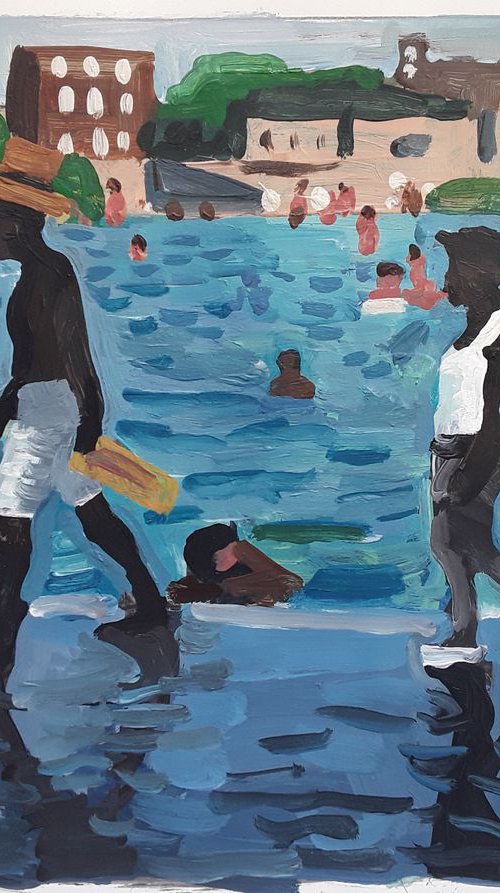 Public pool by Stephen Abela