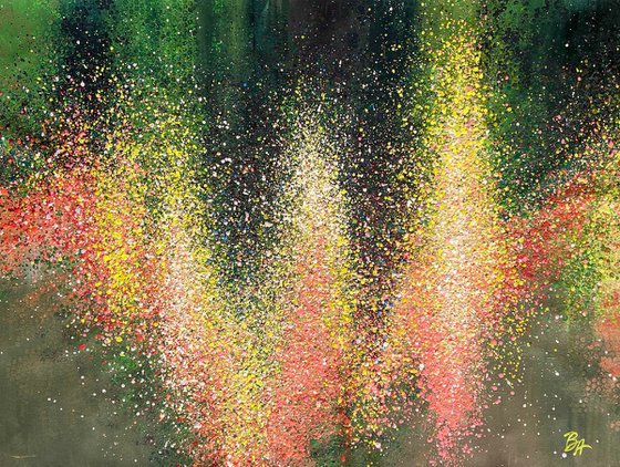 Soft Light Between Petals