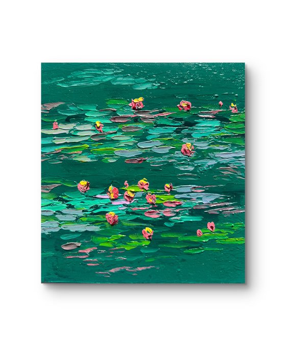 Green Water Lilies Pond