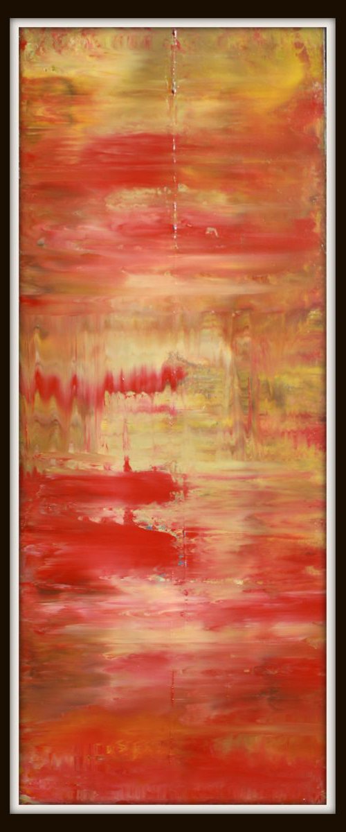 Sun Setting Abstract Expression by Robert Lynn