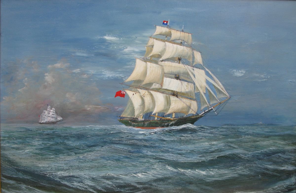 The Great T race Thermopylae v Cutty Sark by Mal Phillips