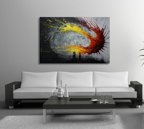 Twisting Fire VII (Spirits Of Skies 150193) - 150 x 100 cm - XXL (60 x 40 inches)