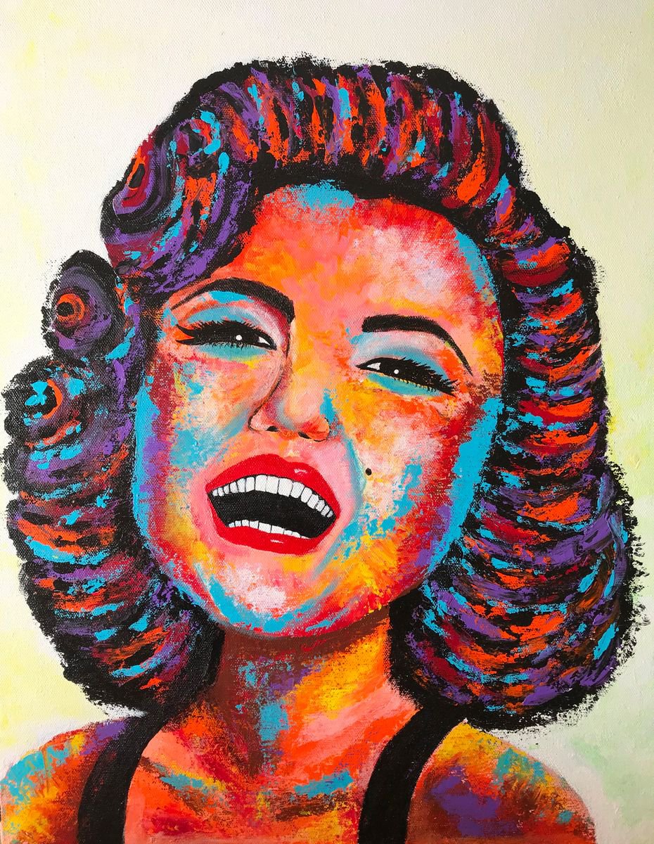 Urban And Pop Acrylic Painting , Marilyn Monroe By Amita Dand, 16 X 20, Artwork For Sale On Artfinder