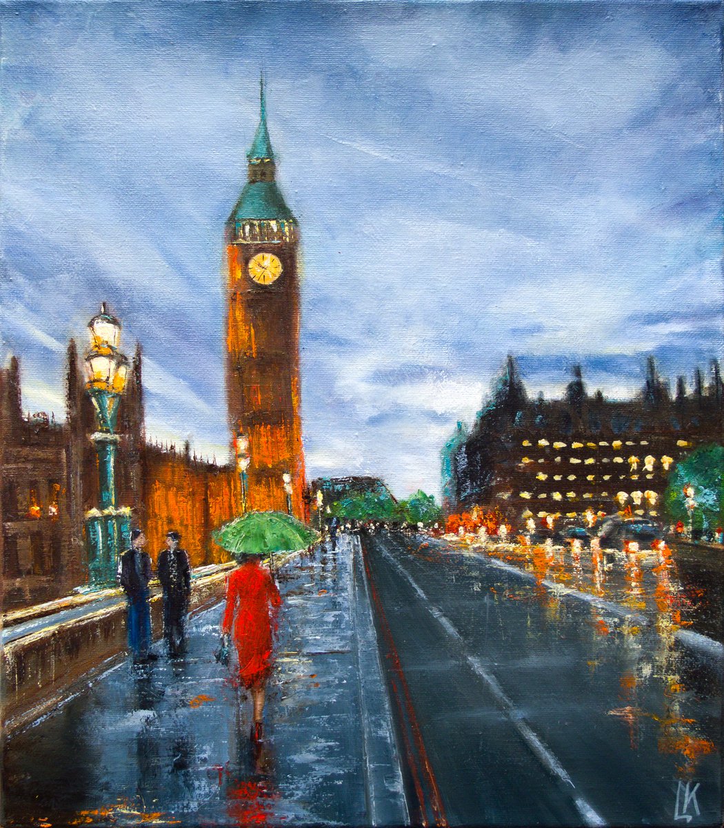 London Rain by Ludmila Kovalenko