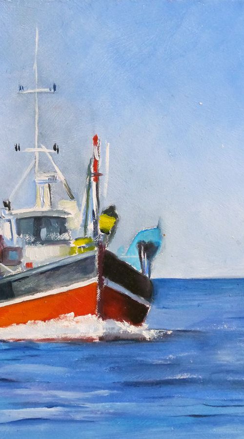 Fishing boat by Isabelle Boulanger