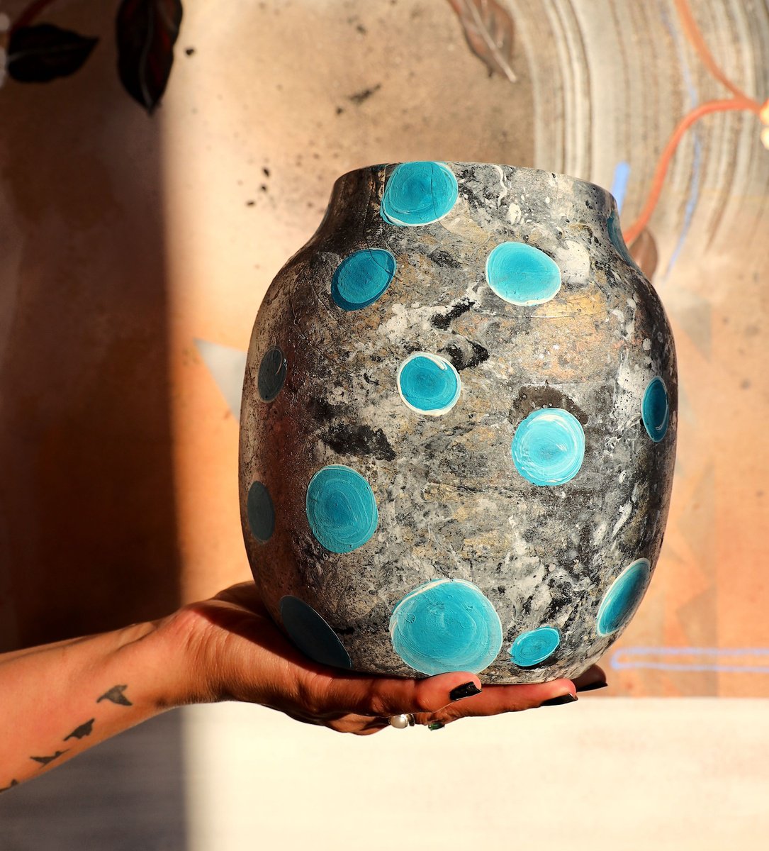 Organic Abstract Sculpture By Poovi Art, 7 X 9", Sky Is The Limit 02, Original Artwork