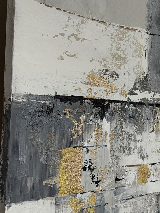 Golden Horizons: Fractured Light Diptych