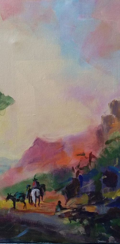 Antique landscape 4 by Marina Del Pozo