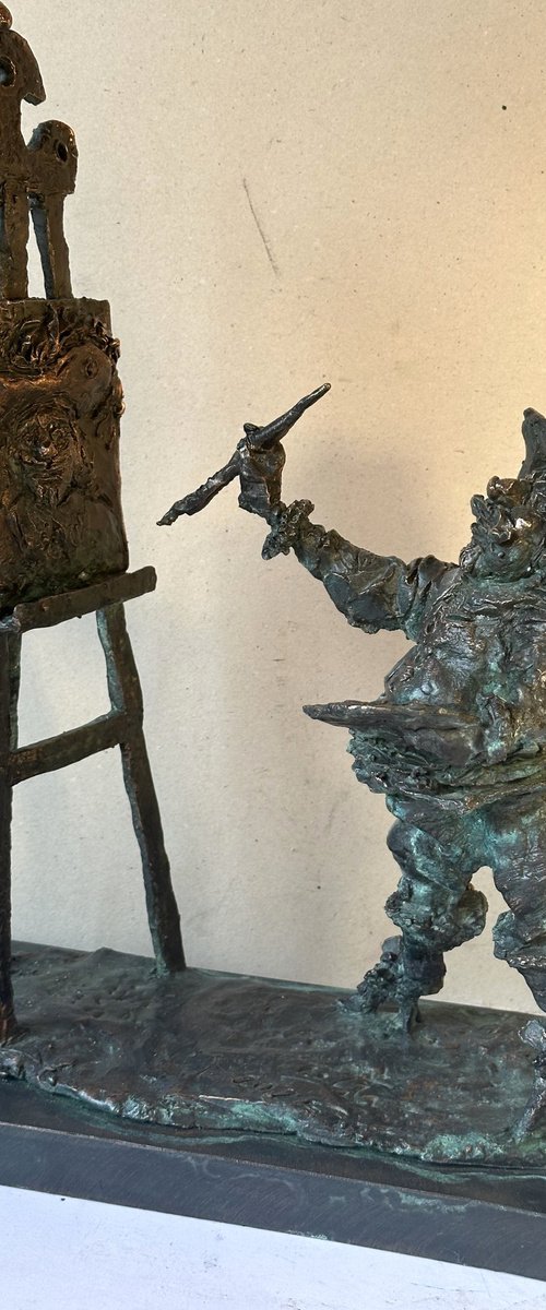 Rembrandt paints self-portrait 2025 by Toth Erno