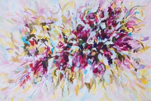 Expressively Yours Abstract Floral by Judy Century