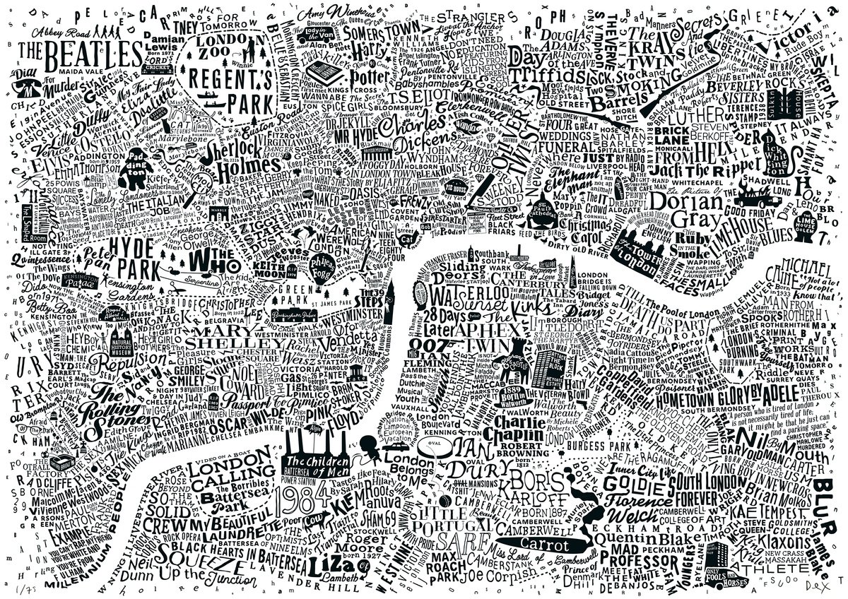 The Culture Map Of Central London by Dex