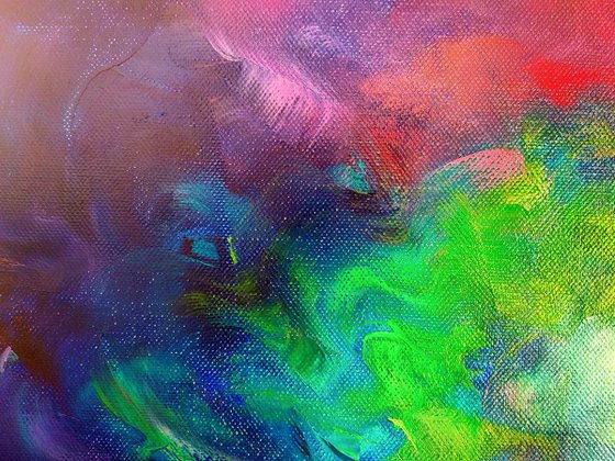 Abstract bright Rainbow Waves