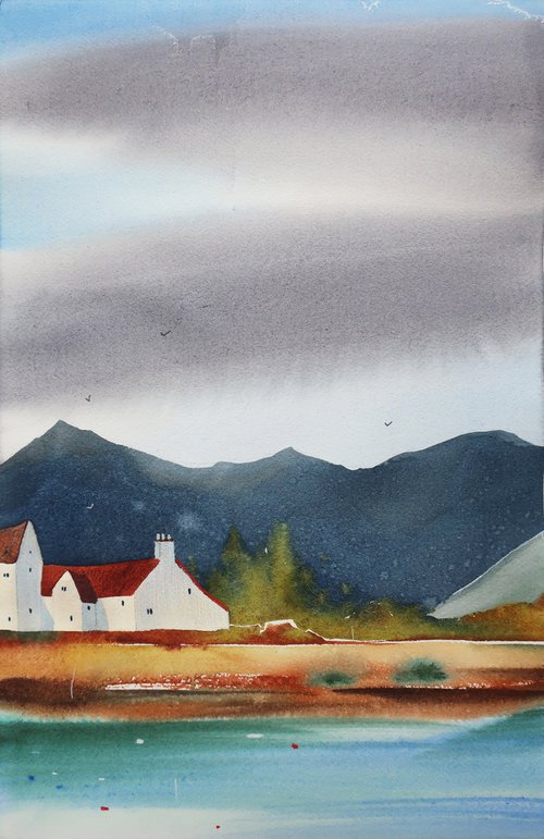 Scotland landscape by Alla Vlaskina