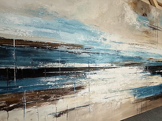 Azure Sandlines-Blue Beige Ochre