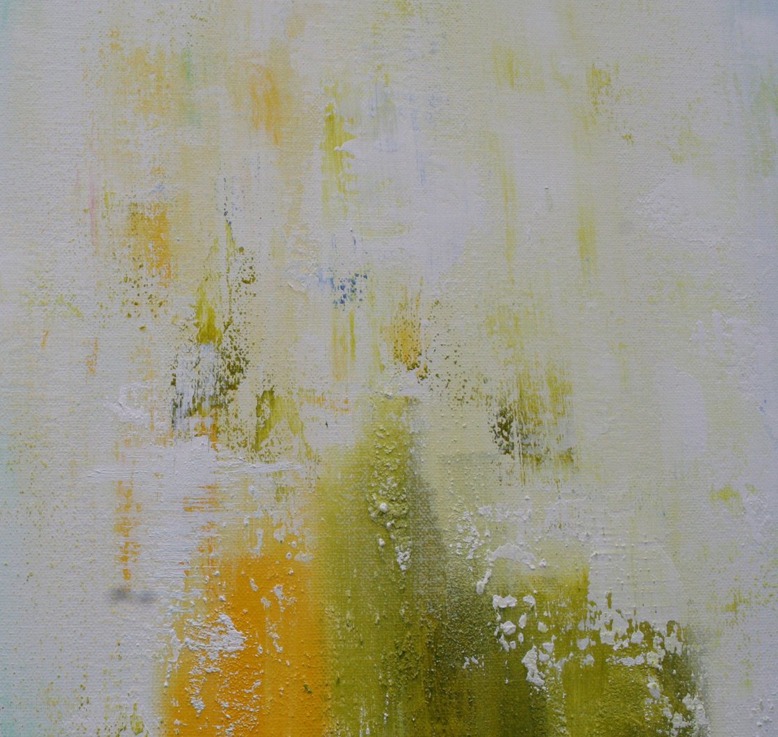 Crédence adhésive - Golden Abstract Painting Winter Dimension HxL: 40cm x  140cm Matériel: Smart