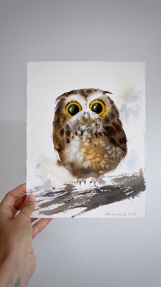 Owls (Diptych)