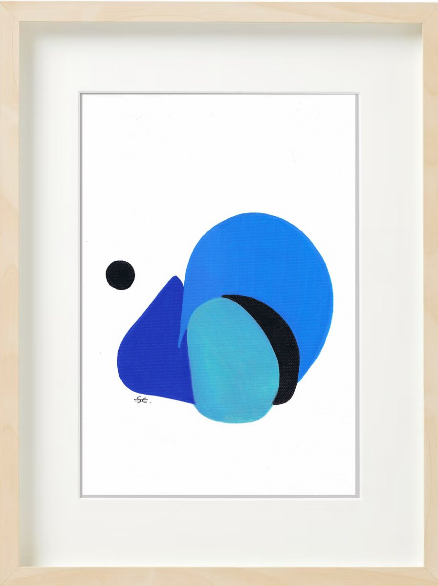 Abstract Acrylic Painting By Carla Sa Fernandes, 13 X 17, Ss34.S1, Original Artwork