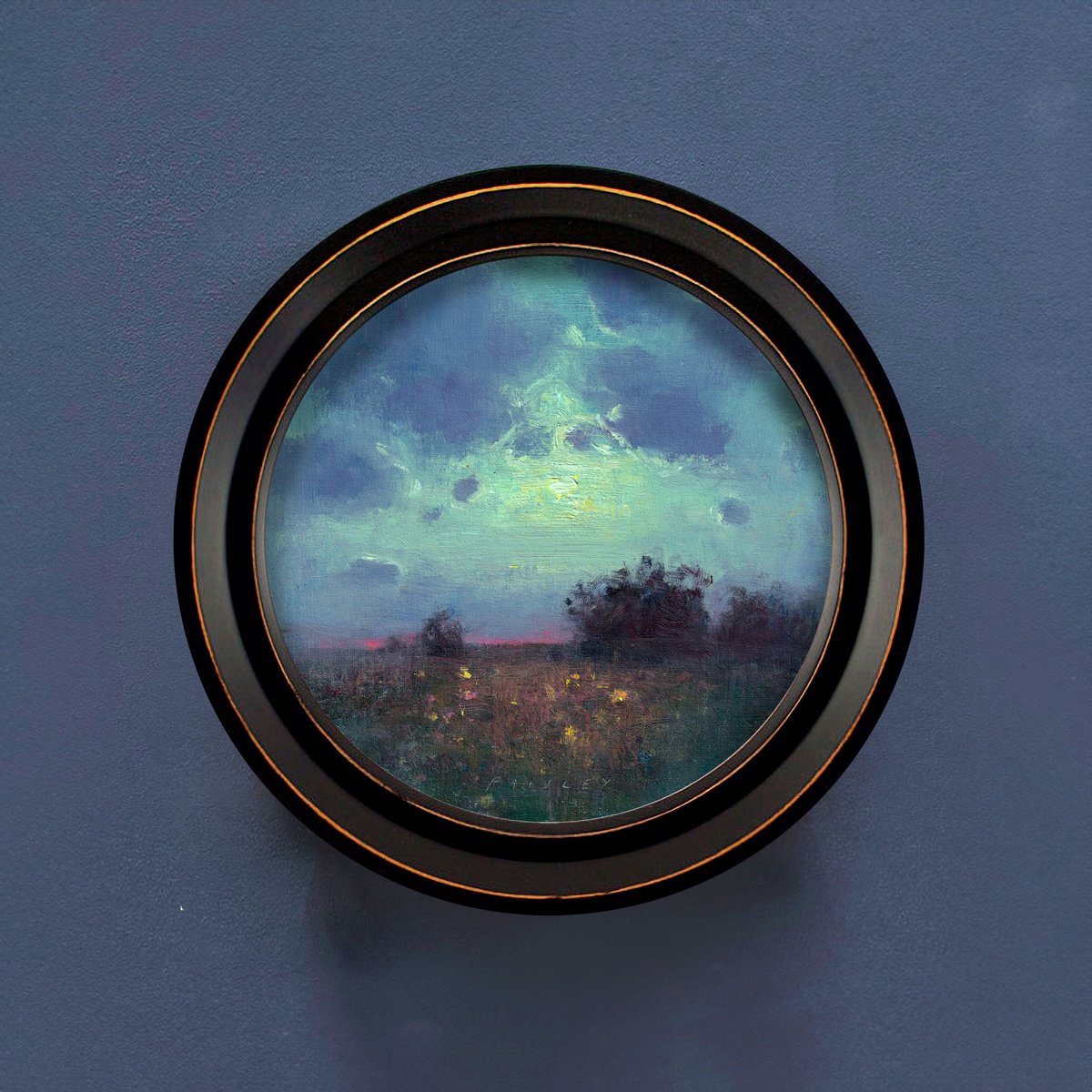 Impressionistic Landscape Oil Painting By Ayna Paisley, 10 X 10, The Clouds Keep Secrets, Original Artwork