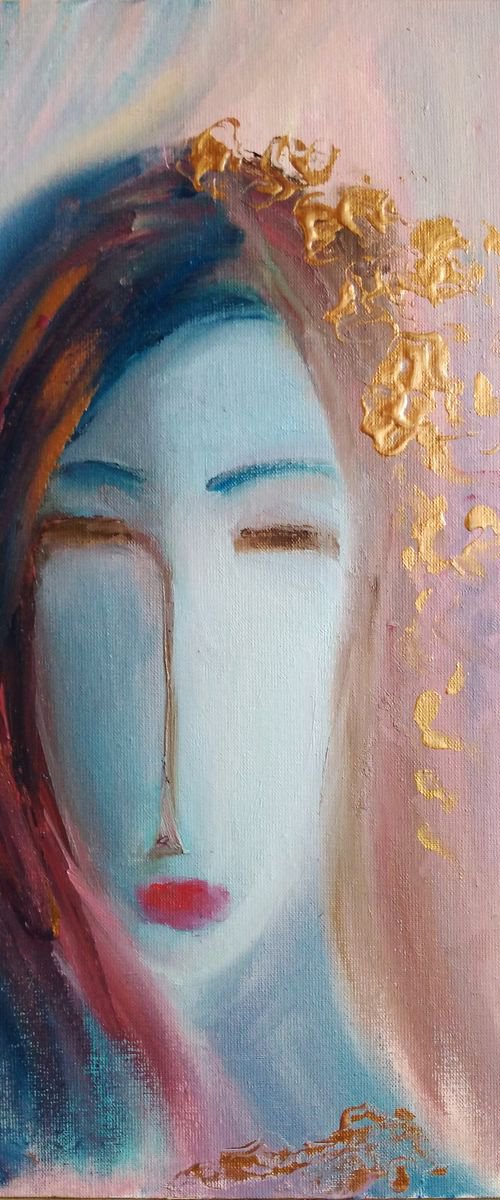 Tenderness. Abstract woman portrait by Oksana Fedorova