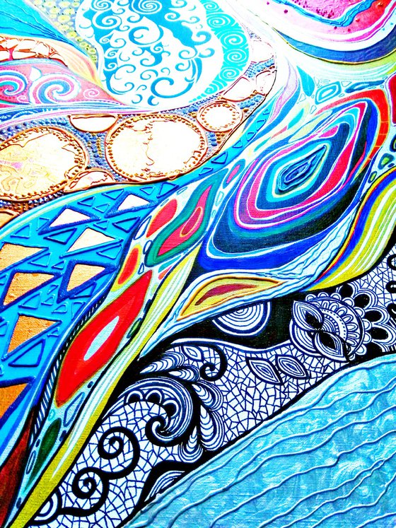 Abstract Journey to the Sea