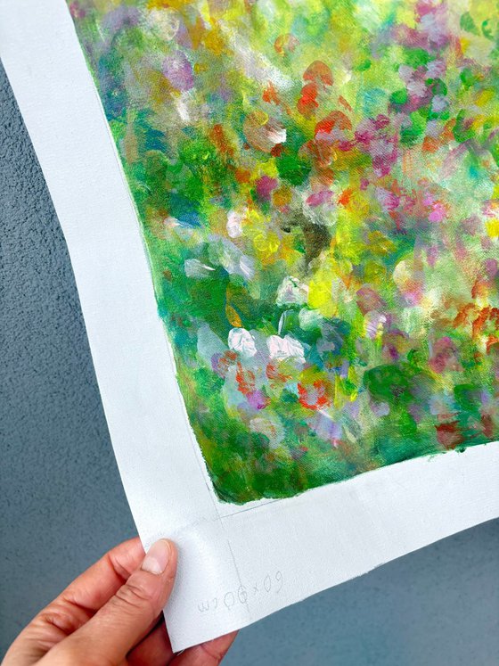 Floral Map of a Sunlit Garden