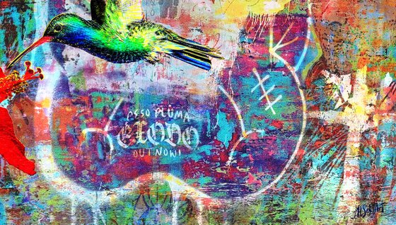 Street Art Hummingbird