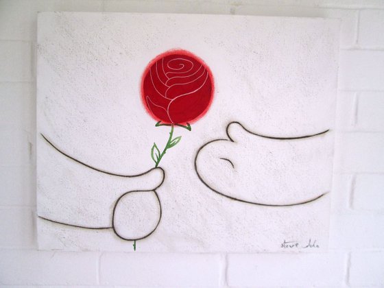 Hugs Art: A Single Rose