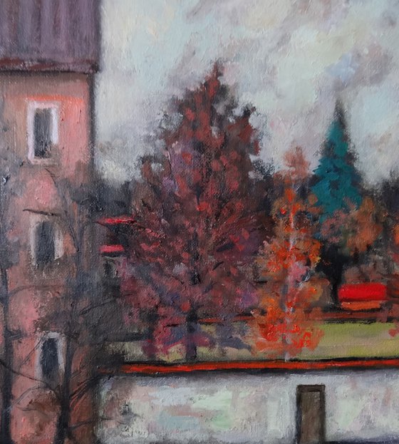 Autumn urban landscape