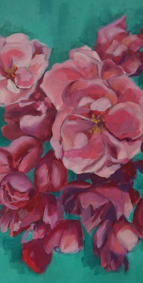 Pink and Green by Amaya Fernández Fariza