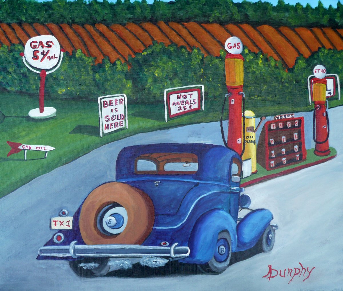 Filling Up by Dunphy Fine Art