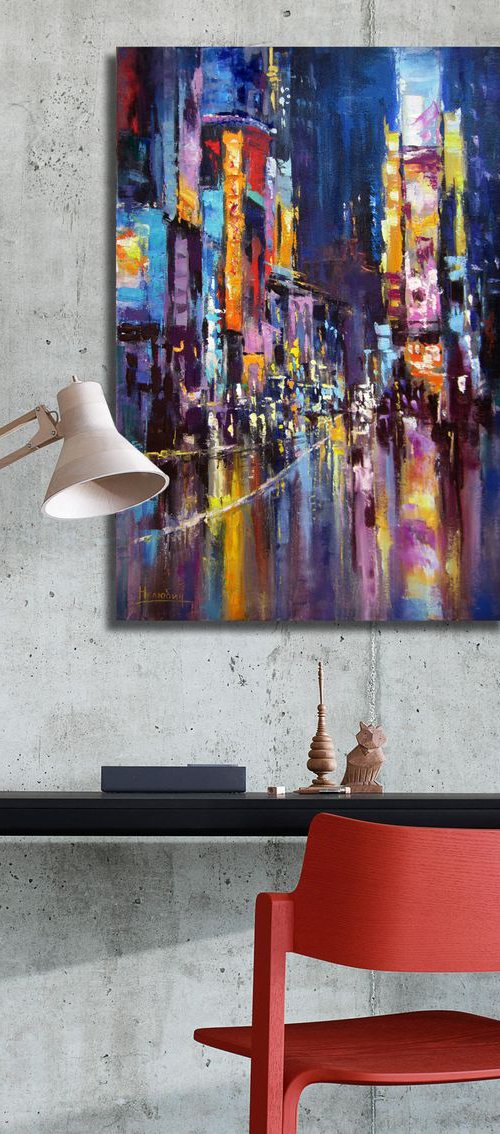 City lights by Aleksandr Neliubin