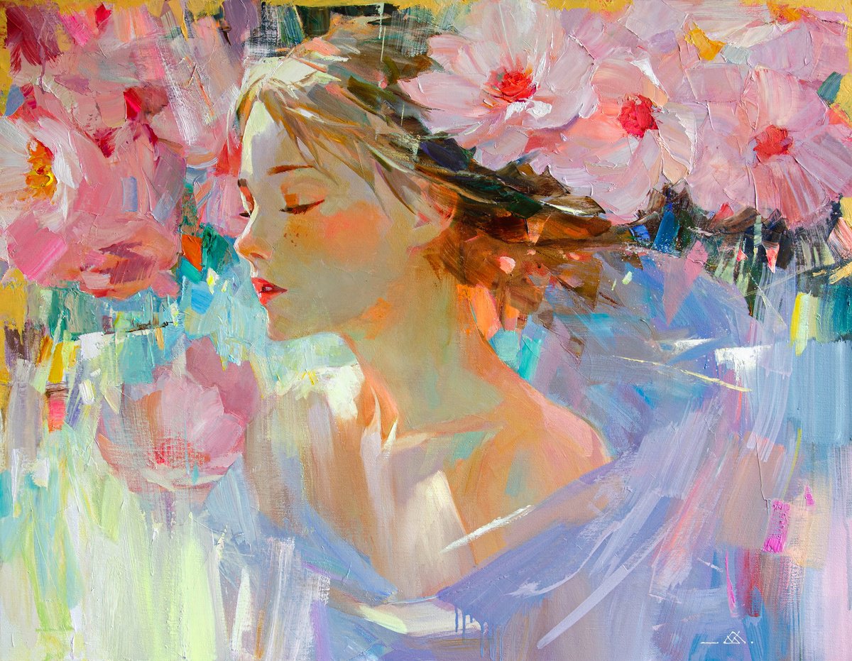 Breath Of Spring By Valentin, 35 X 28, Artwork For Sale On Artfinder
