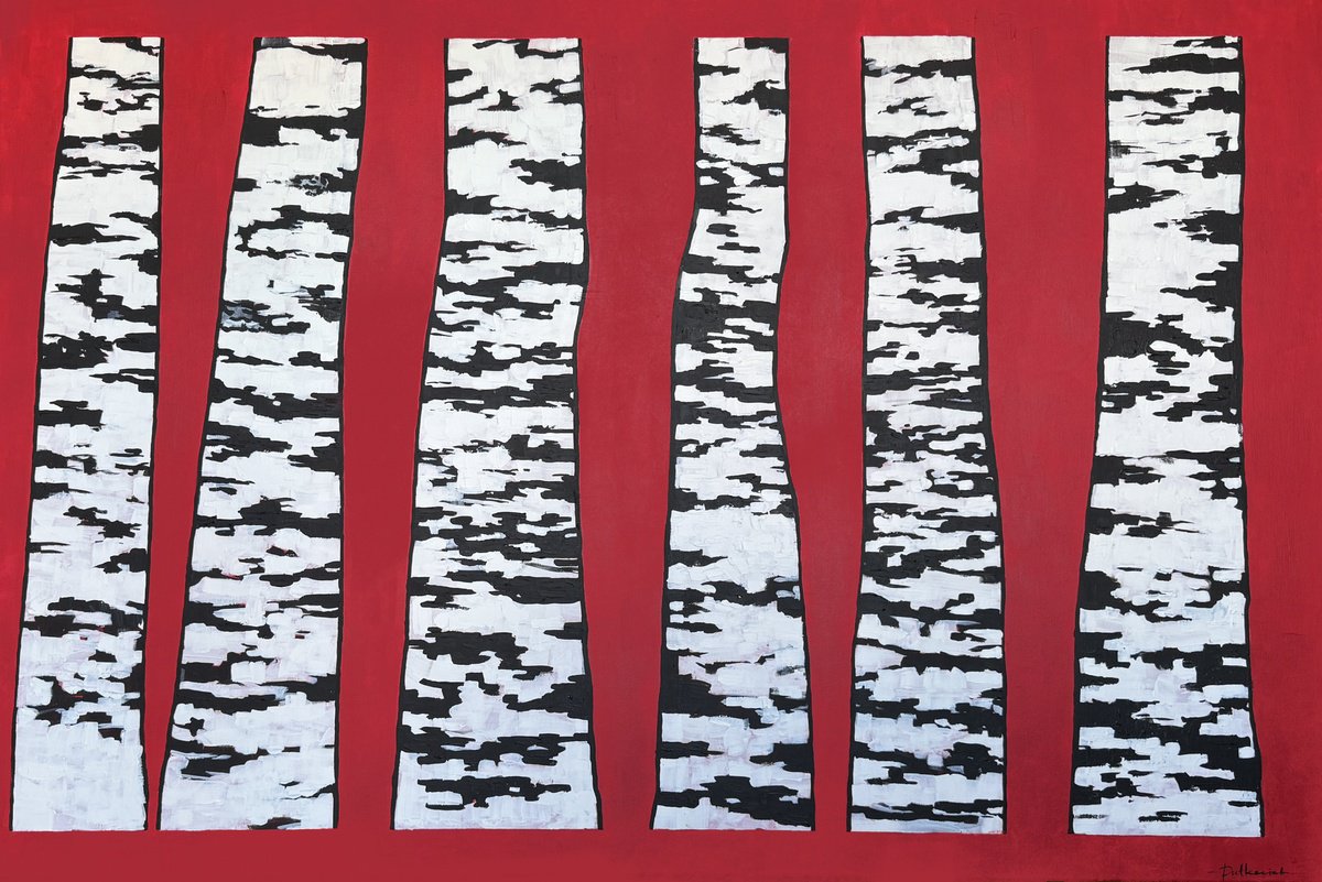 Birch Grove | 100*150 Cm By Ekaterina Dutkevich, 59 X 39, Artwork For Sale On Artfinder