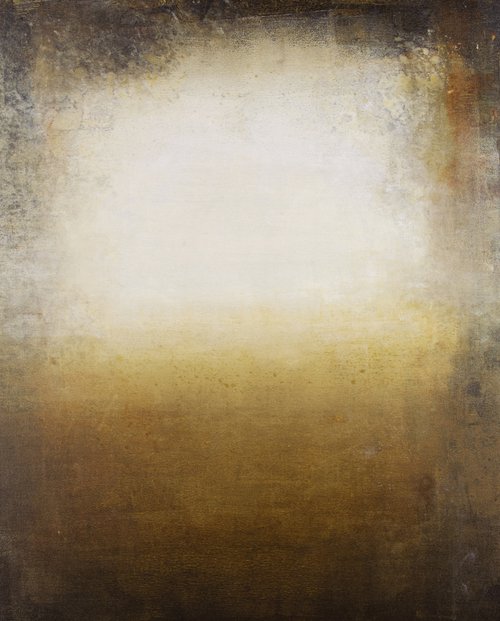 Raku Earth 201220, minimalist abstract earth tones by Don Bishop