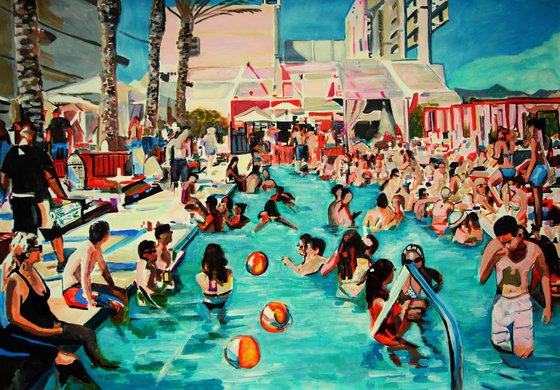 Pool Party / 100 x 70 cm