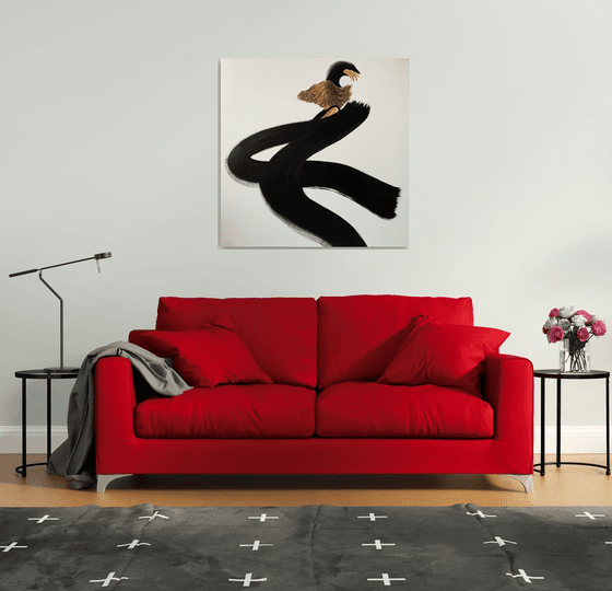 ” woman flying butterfly ”