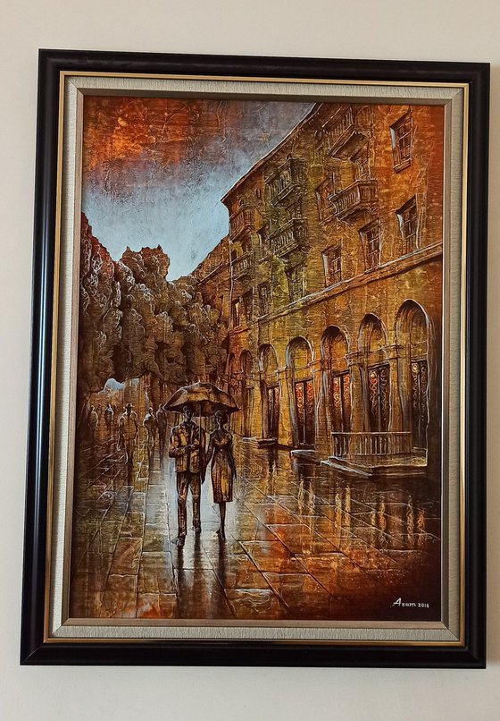 Cityscape 50x70cm ,Acrylic/canvas