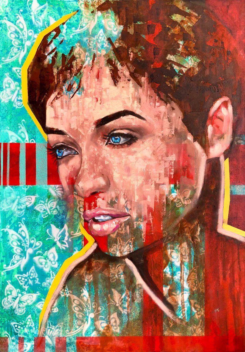 Blue Eyes By Stevie Nicholson, 24 X 33, Artwork For Sale On Artfinder